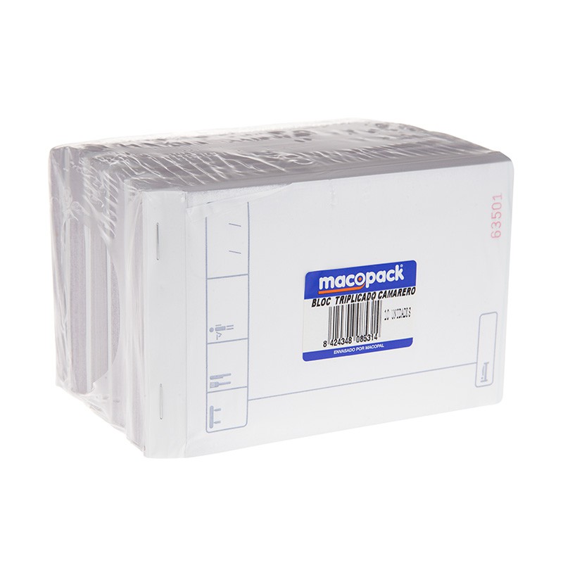 PEDIDOS CAMARERO 50 HOJAS TRIPLICADO