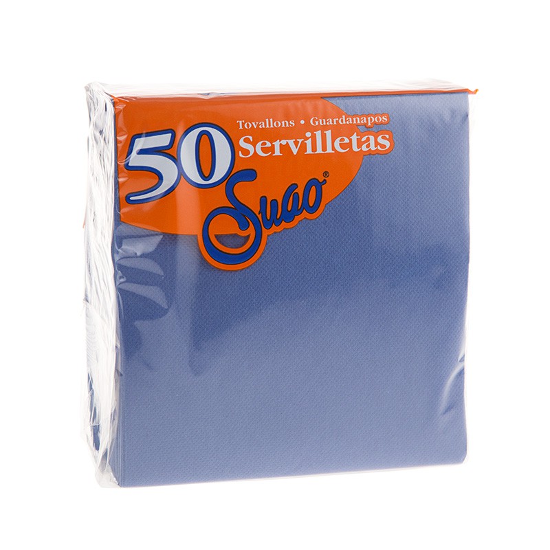 SERVILLETA AZUL 33x33 PUNTA PUNTA