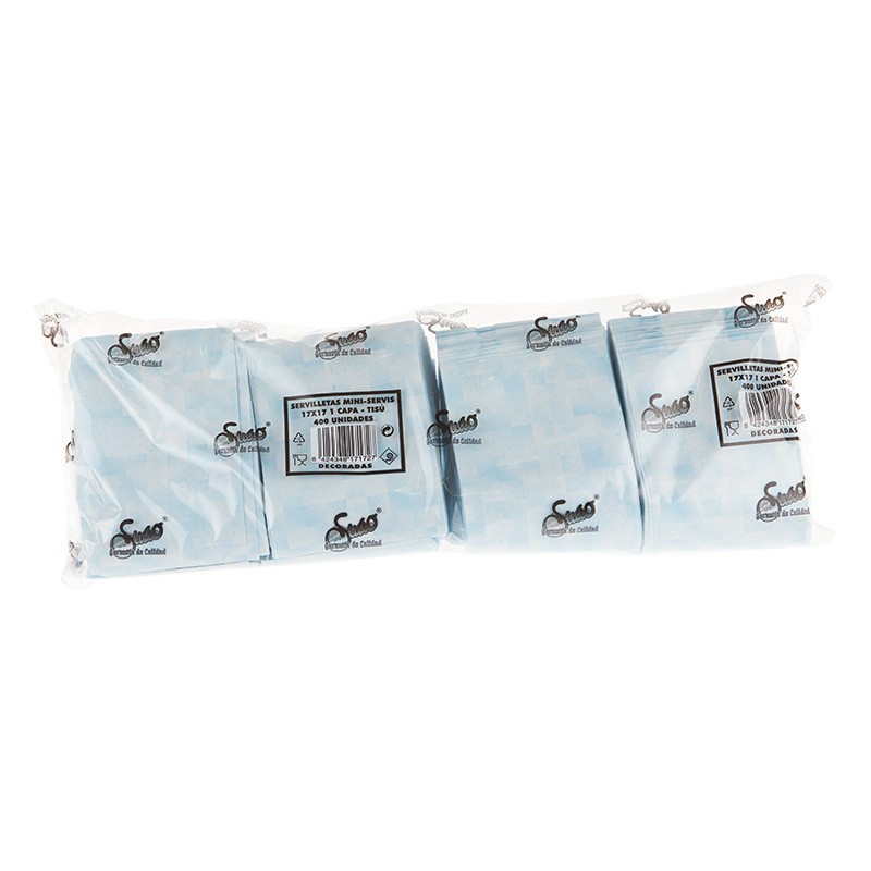 SERVILLETA TISU 100% PASTA 17x17 
