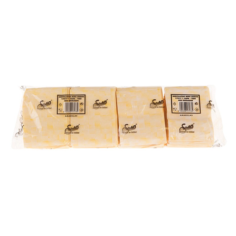 SERVILLETA TISU 100% PASTA 17x17 
