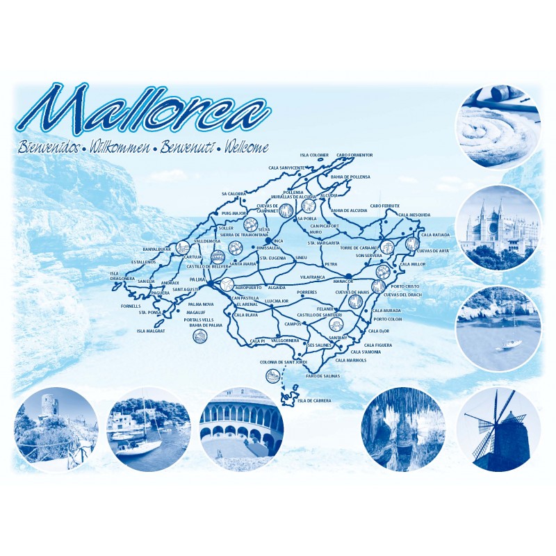 MANTEL CELULOSA "MALLORCA" 30x40
