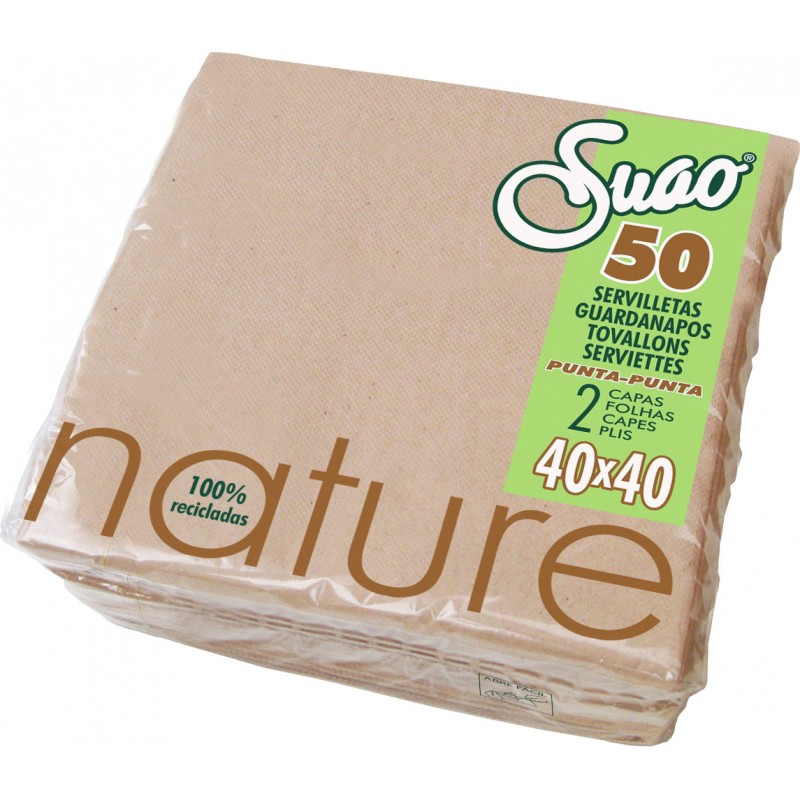 SERVILLETA SUAO 40x40 PUNTA PUNTA NATURE